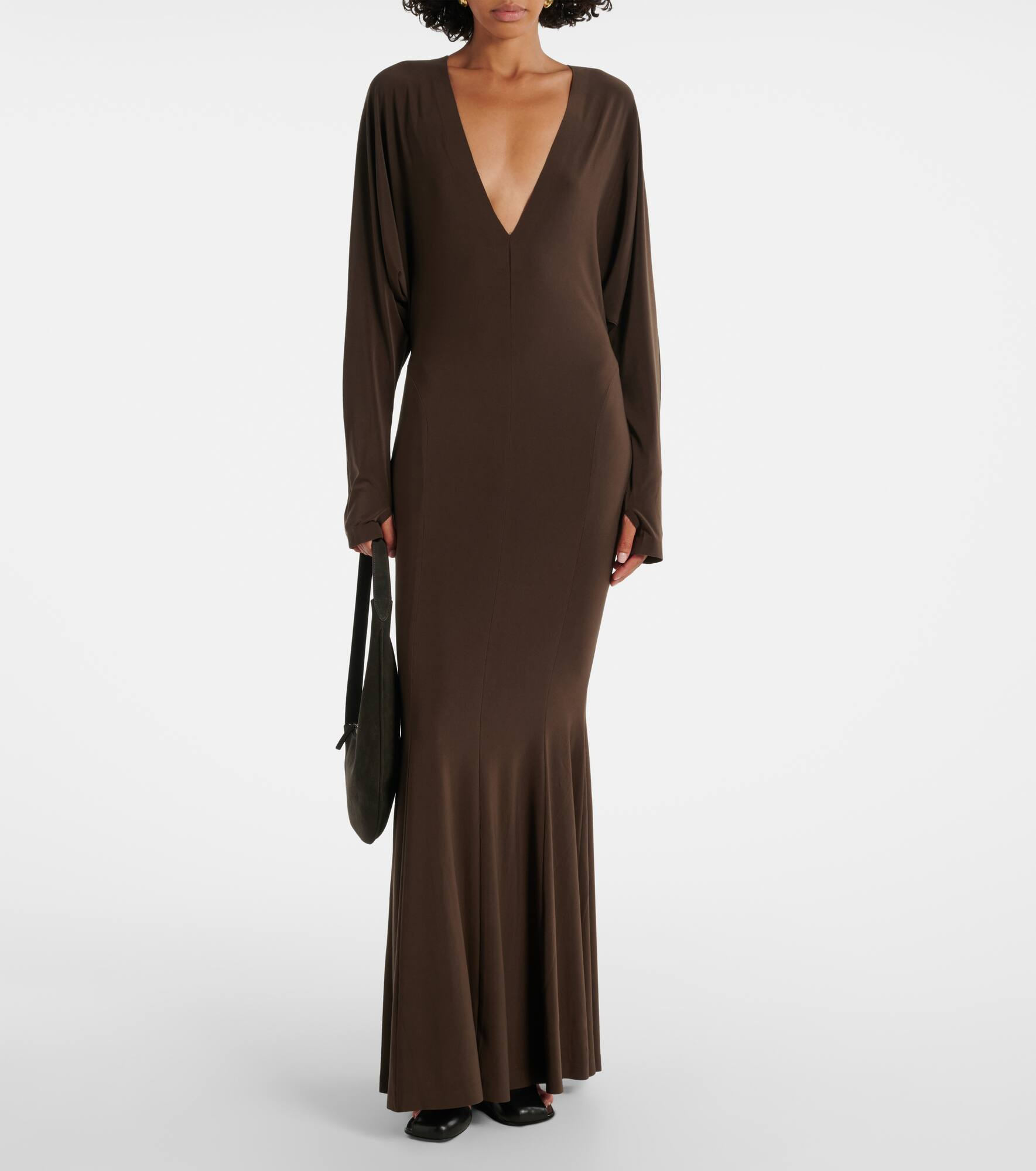 Draped jersey gown - 2