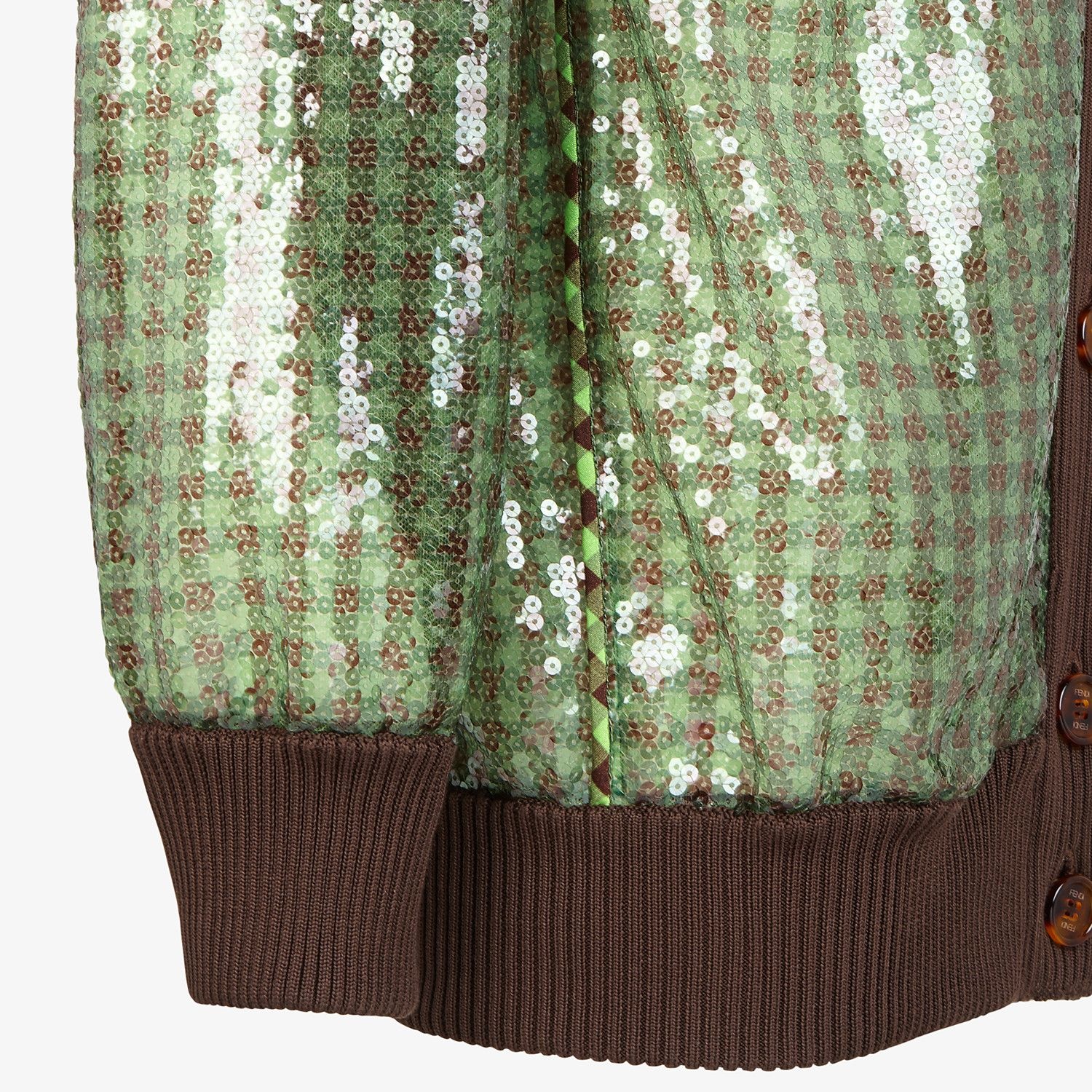 Check sequin blouson jacket - 3