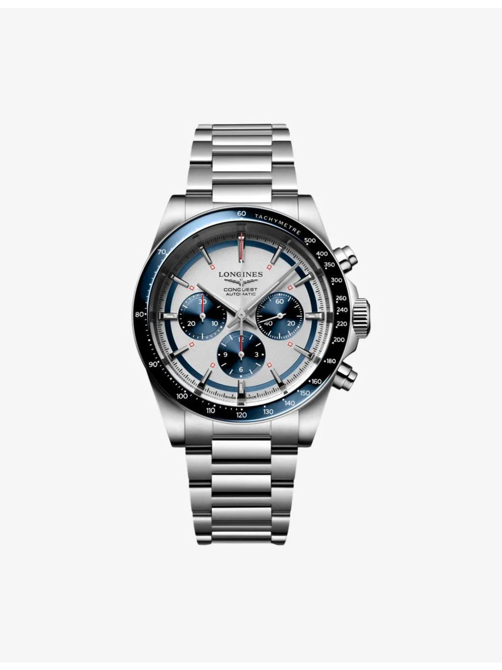 L3.835.4.98.6 Conquest Chronograph Stainless-Steel Automatic Watch - 1