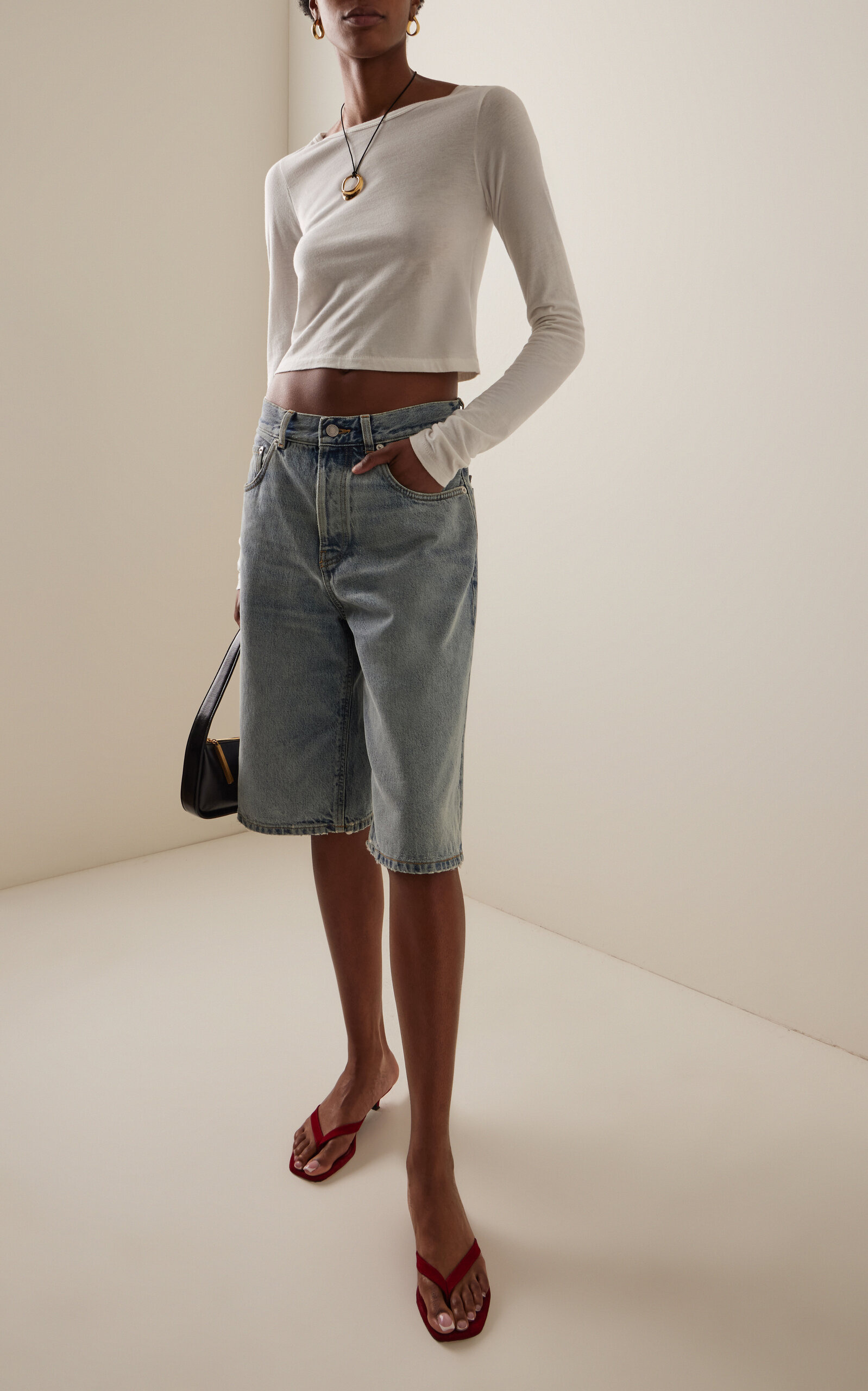 Becky Denim Shorts light wash - 2
