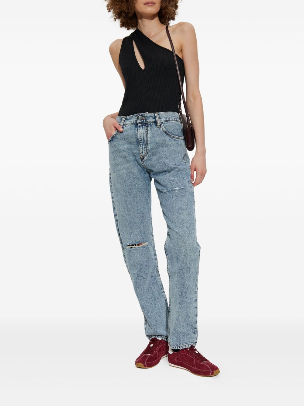distressed knee-detail jeans - 2