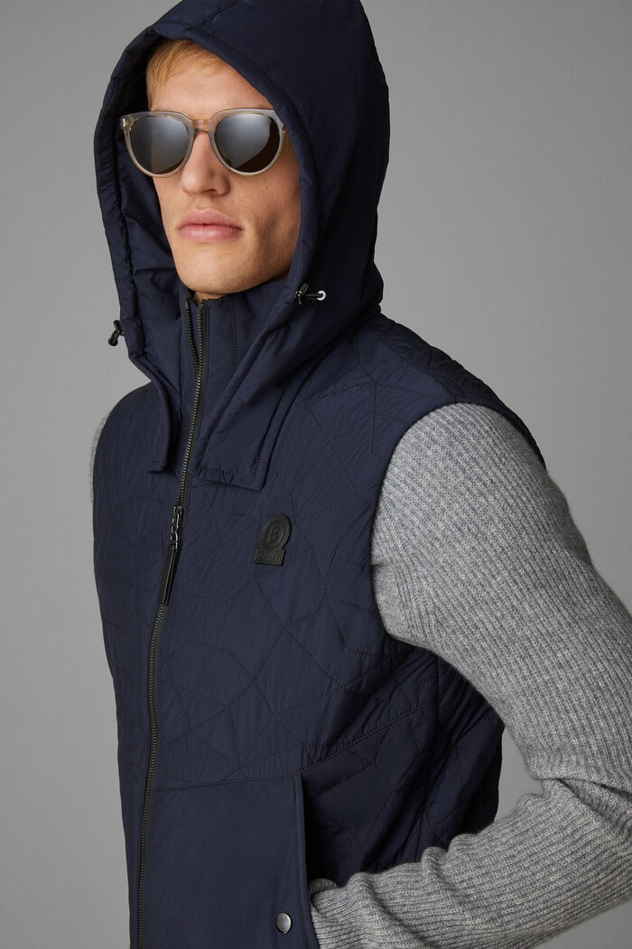Simon Quilted waistcoat in Navy blue - 6