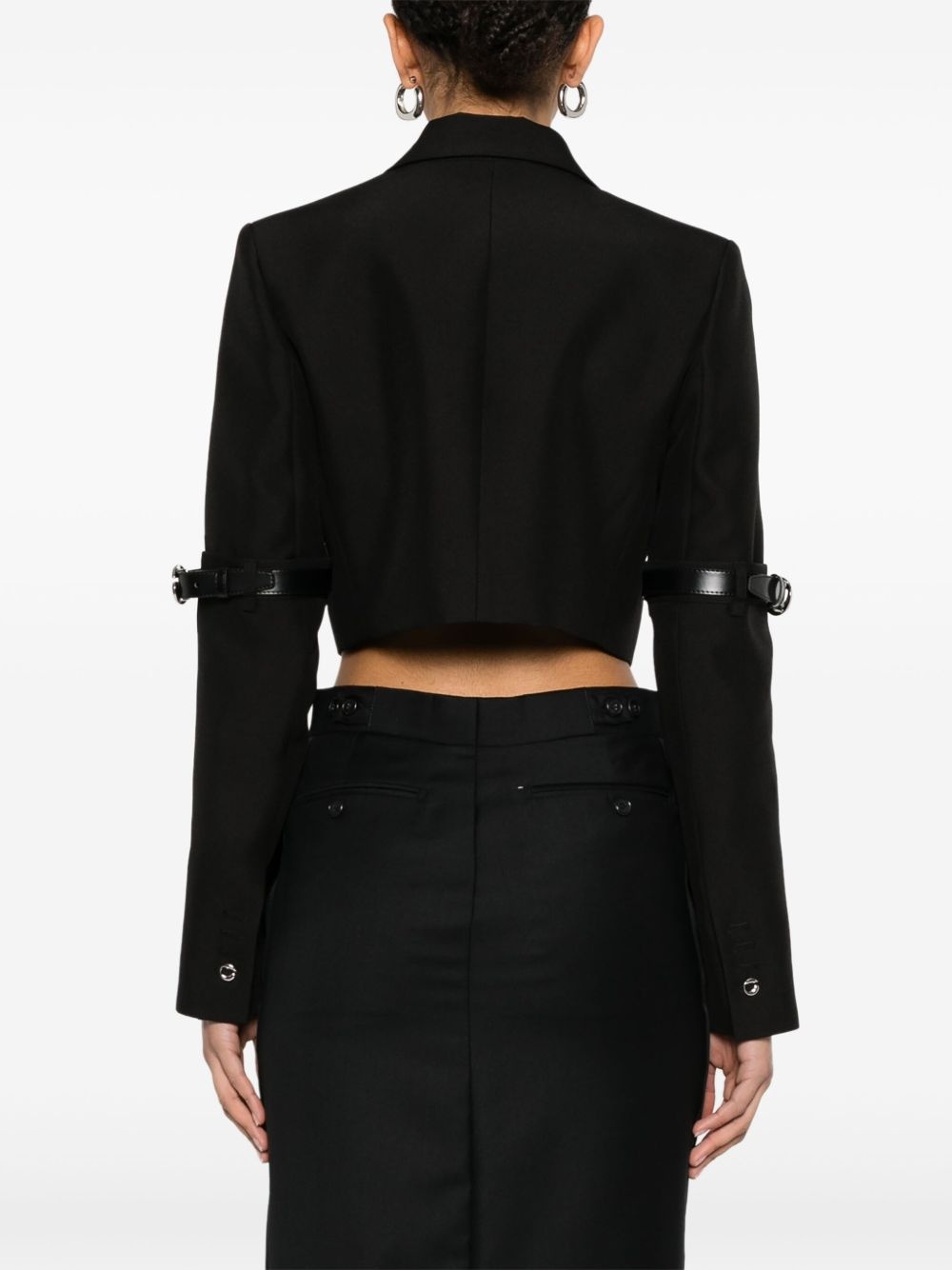hybrid cropped blazer - 4