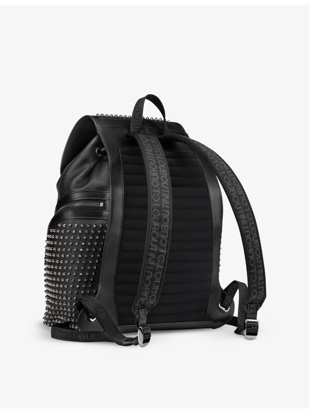 Funky spike-embellishment leather backpack - 3