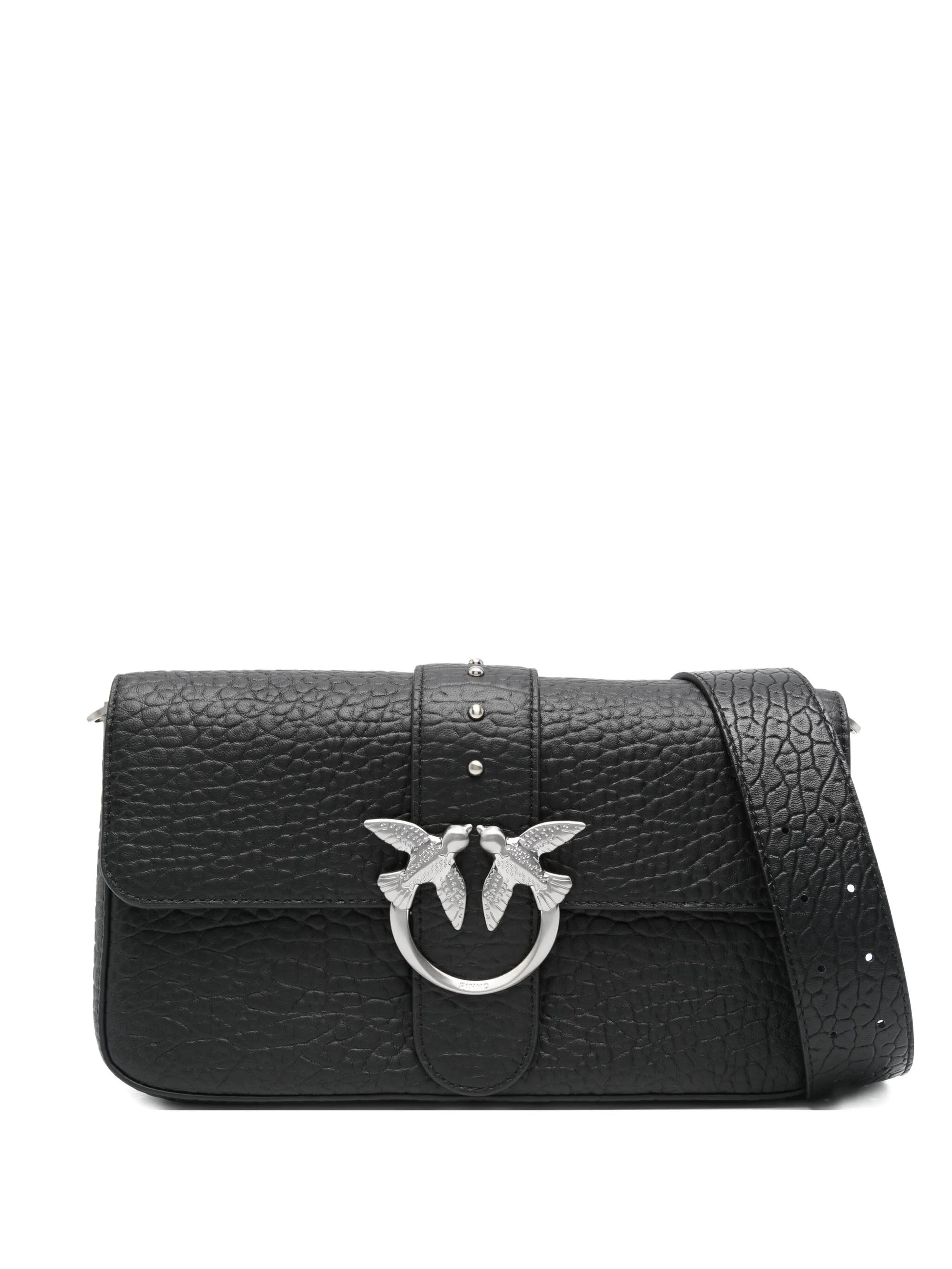 Pinko Textured-leather Shoulder Bag - 1