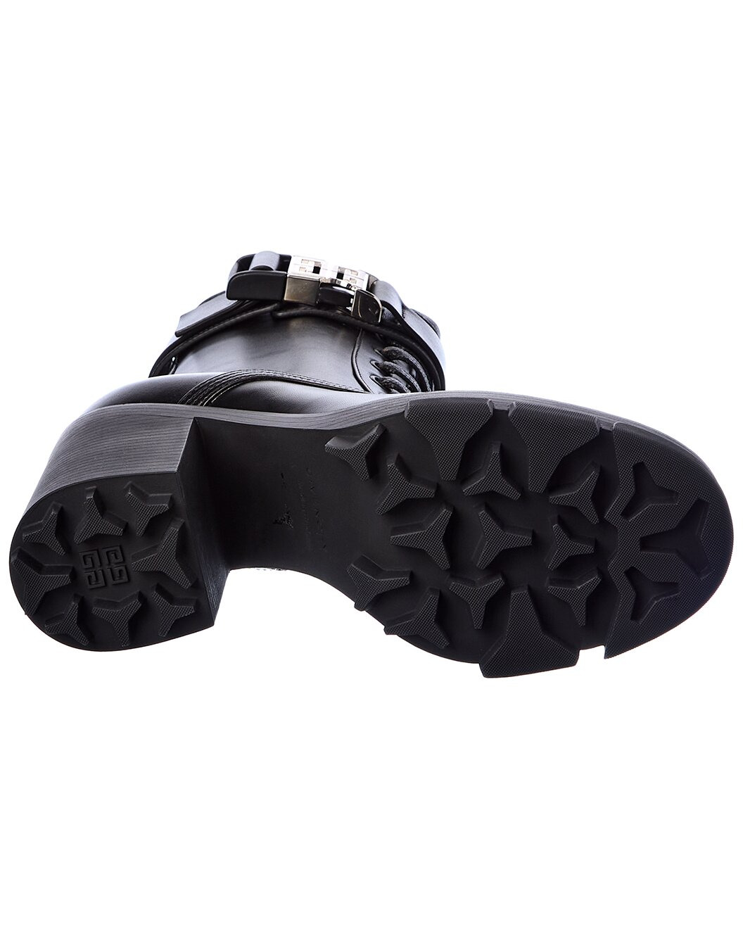 Givenchy Terra 4G Buckle Leather Combat Boot - 4