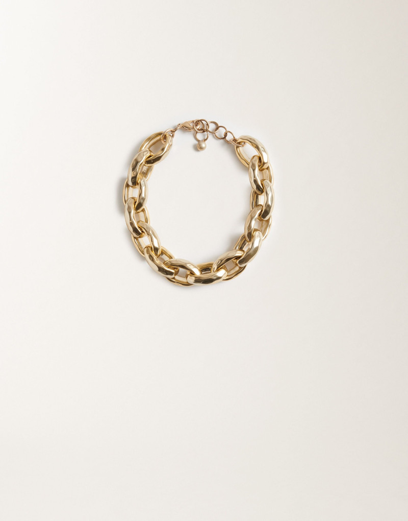 Hammered chain maxi necklace 1