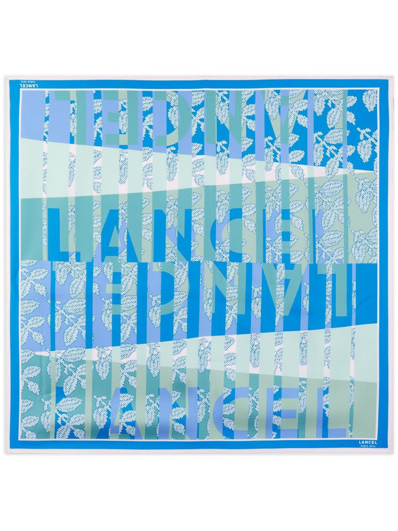 Horizon-print silk scarf 1