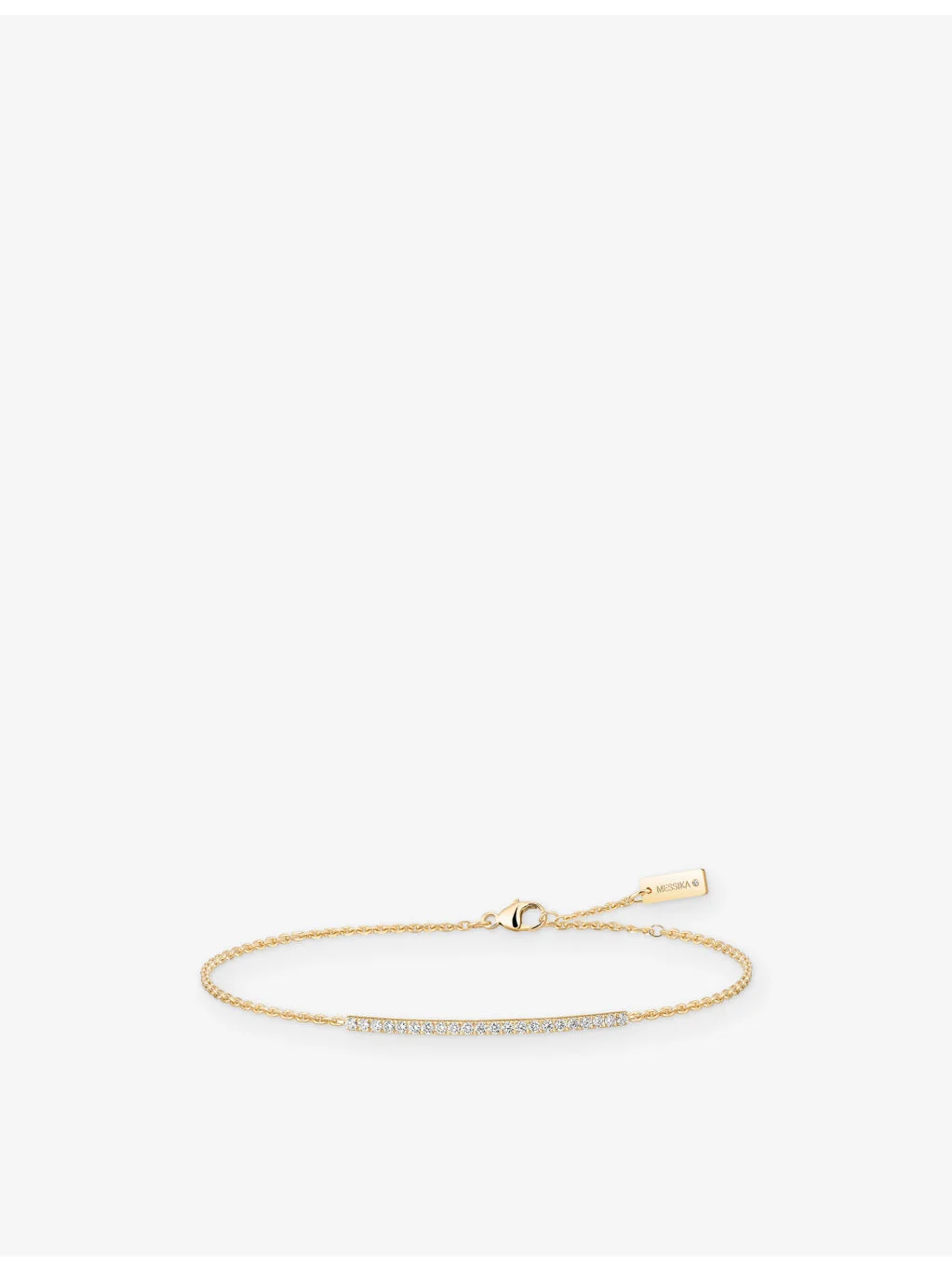 Gatsby Gold Bar and 0.25ct Diamond Bracelet - 1