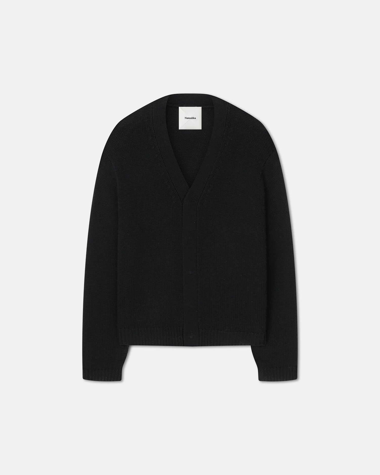 Cashmere-Blend Cardigan - 1