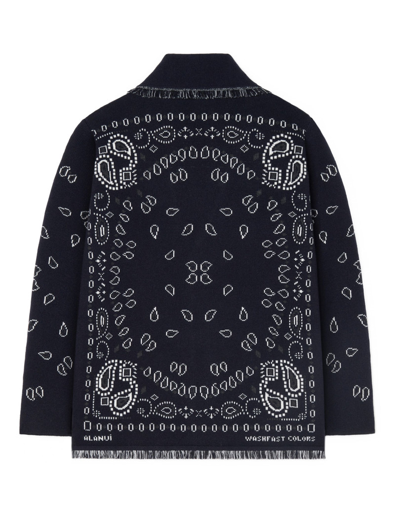 Alanui Bandana Jacquard Cardigan outlook