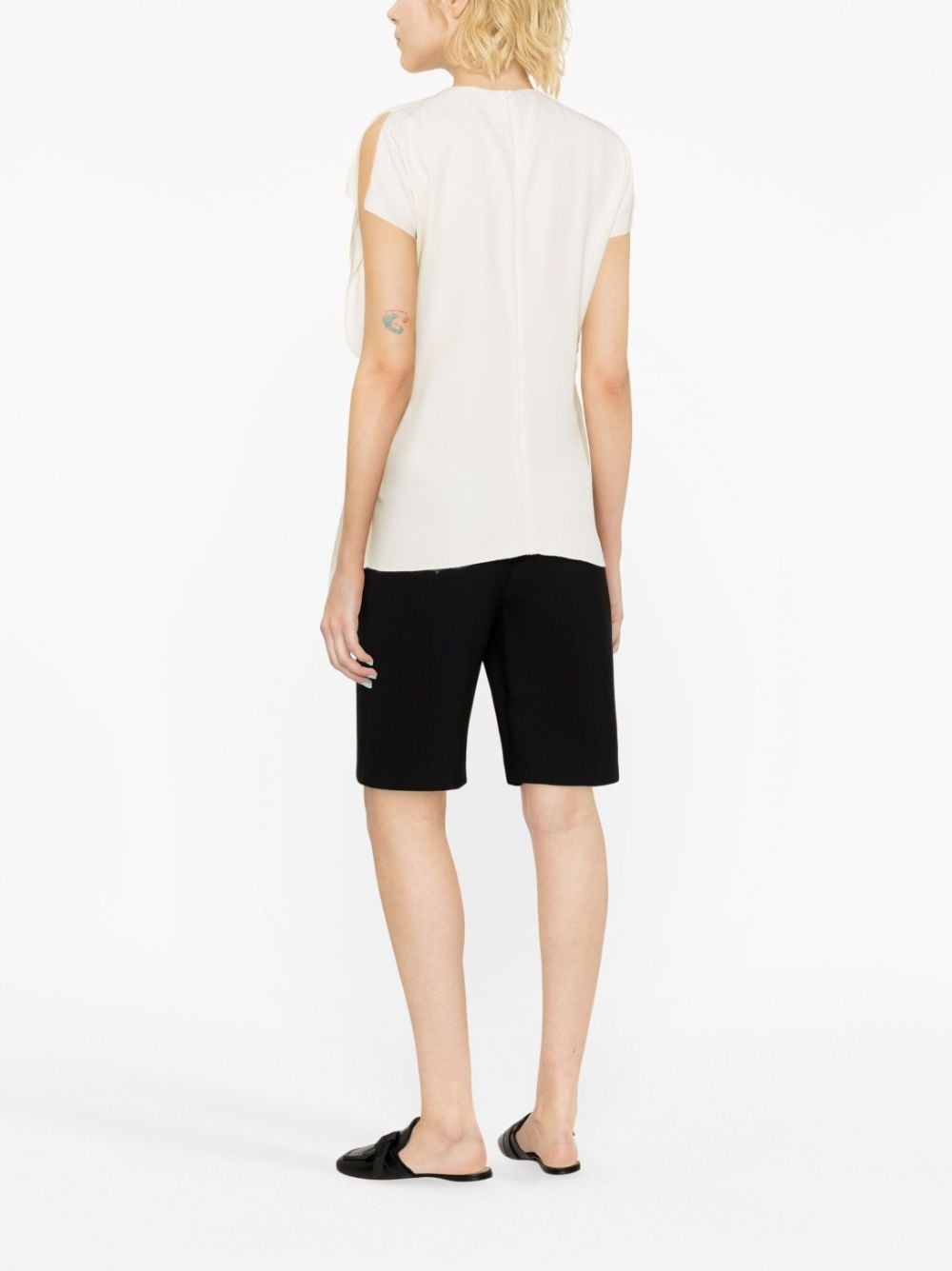 slit-sleeve T-shirt - 3