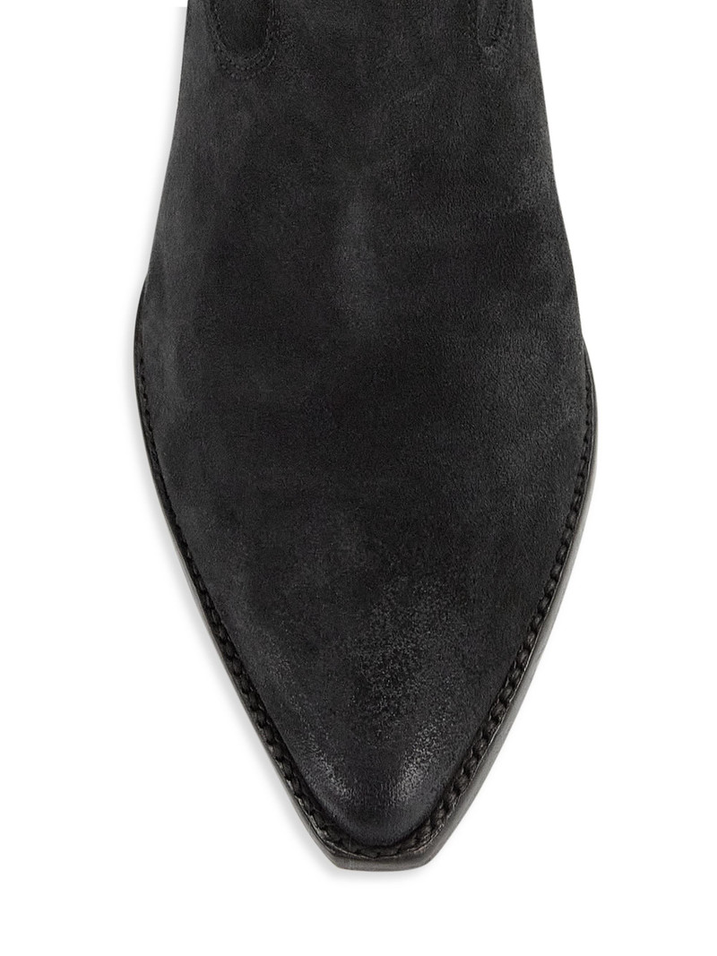 Women's Duerto 40MM Suede Western Boots - Faded Black 4