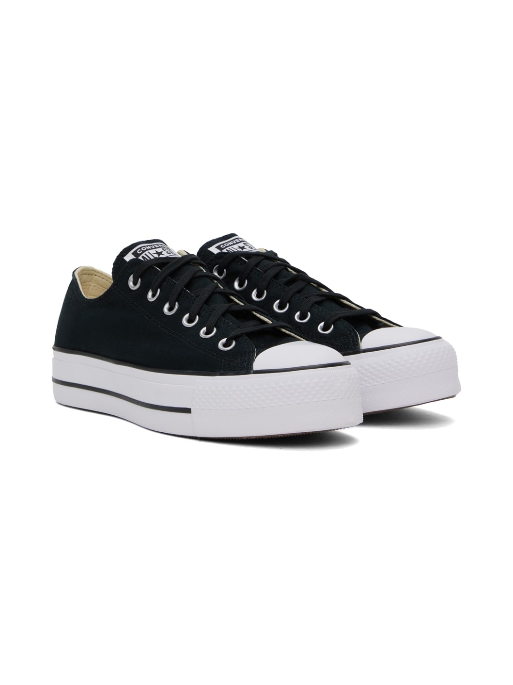 Black Chuck Taylor All Star Lift Low Top Sneakers - 4