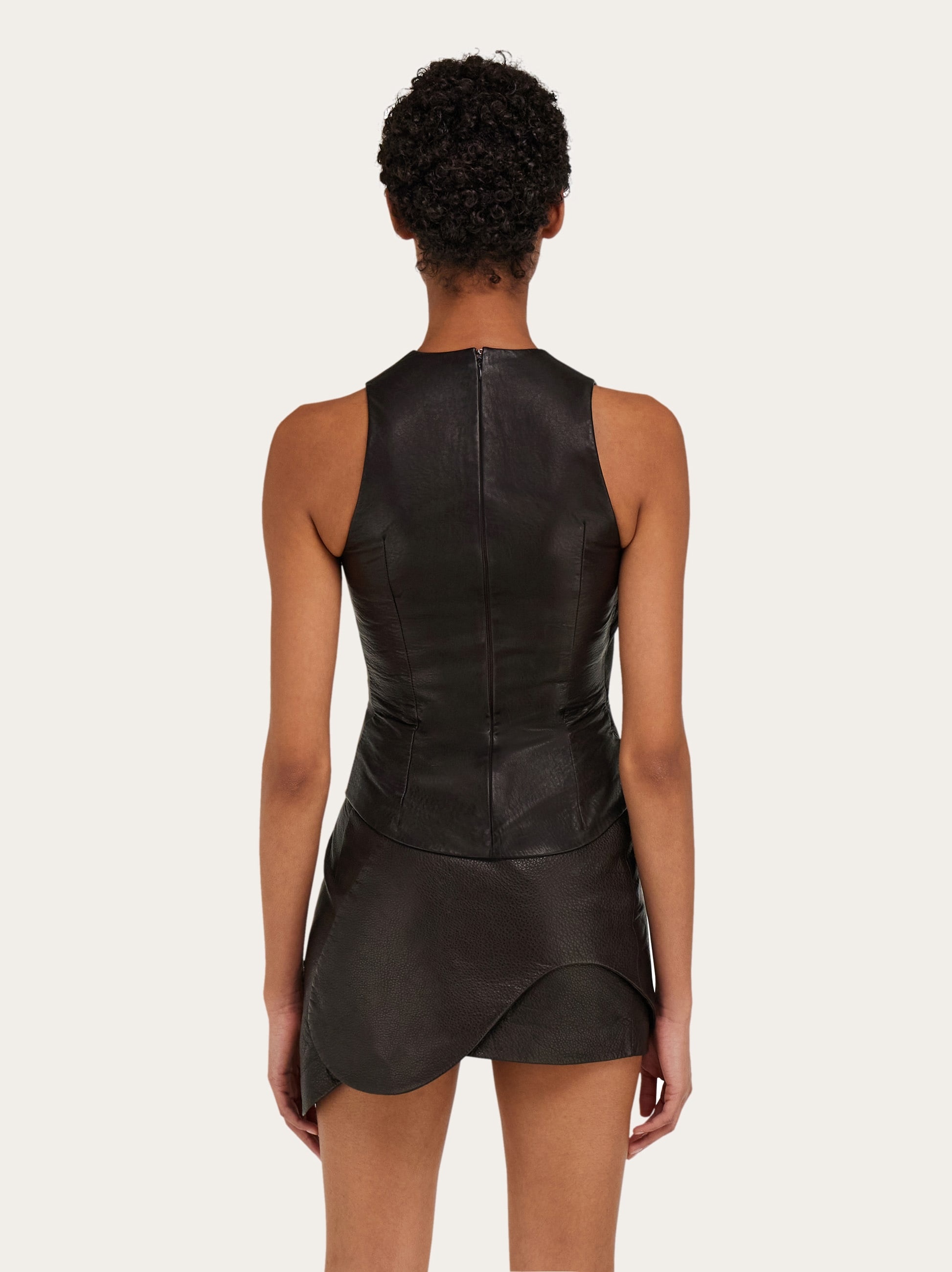 Leather gilet - 3