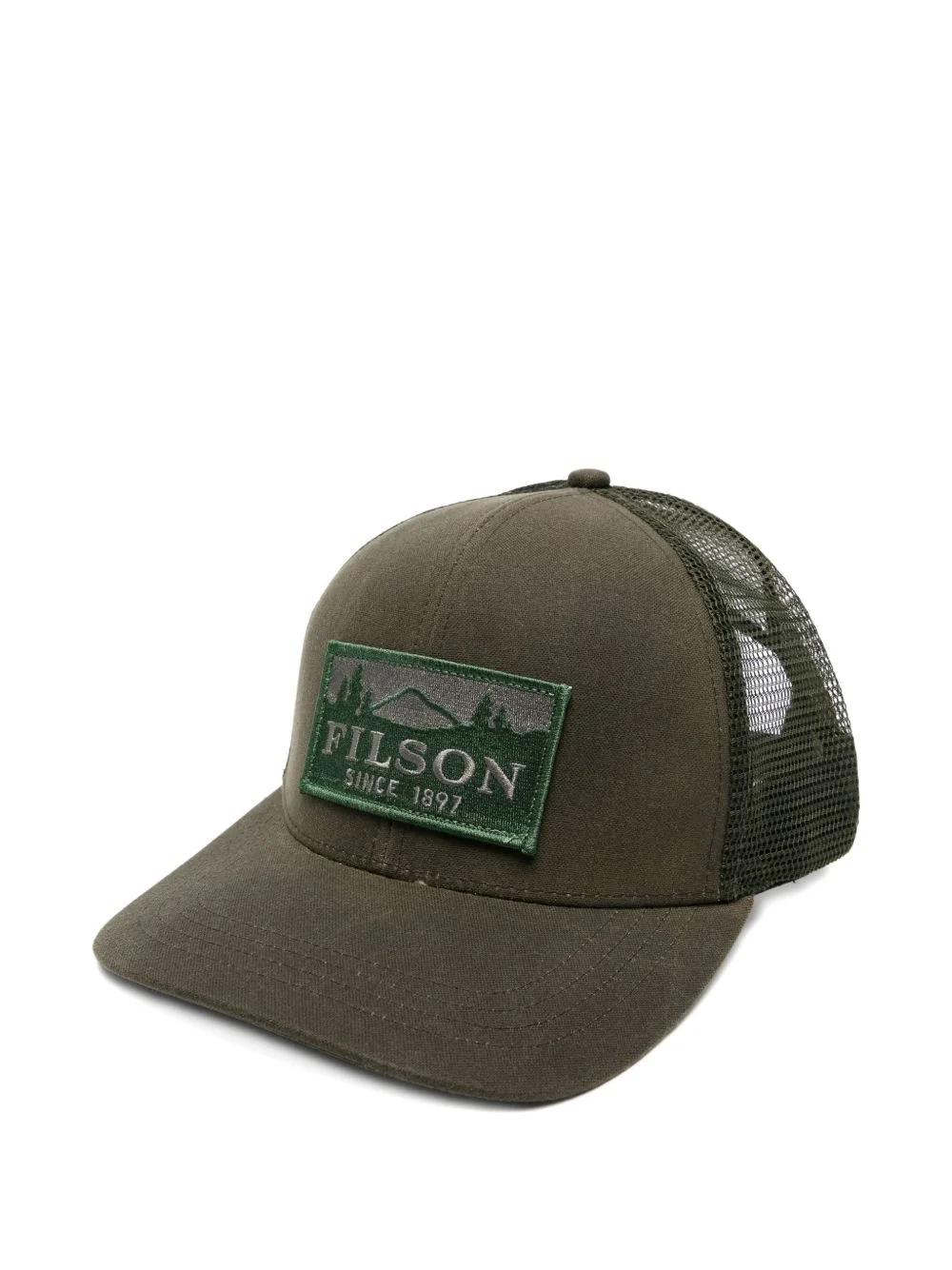logo-patch baseball cap - 1