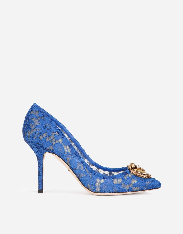 Dolce & Gabbana Taormina lace pumps with Devotion heart | REVERSIBLE