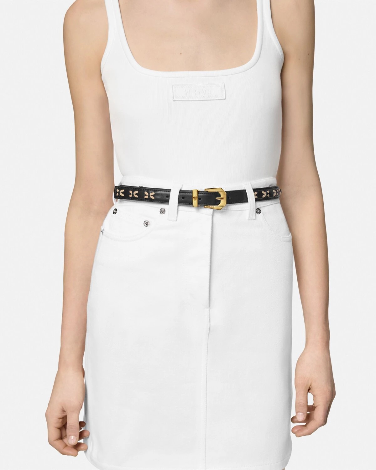 Medusa Heritage Leather Belt 2 cm - 3