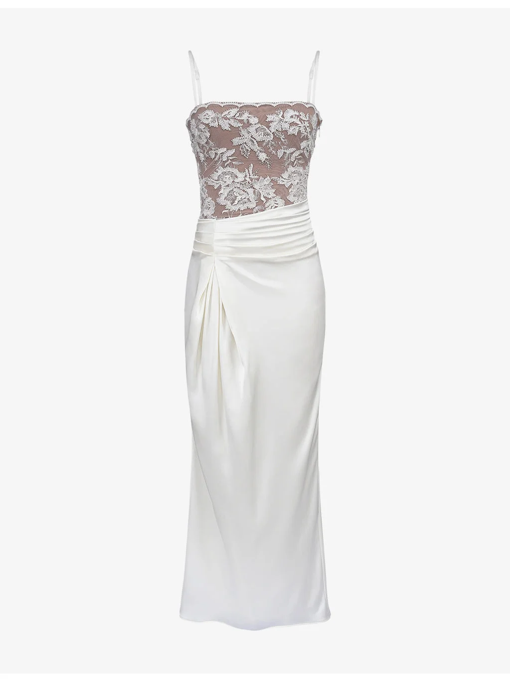 Eliette Embellished Satin Maxi Dress - 1