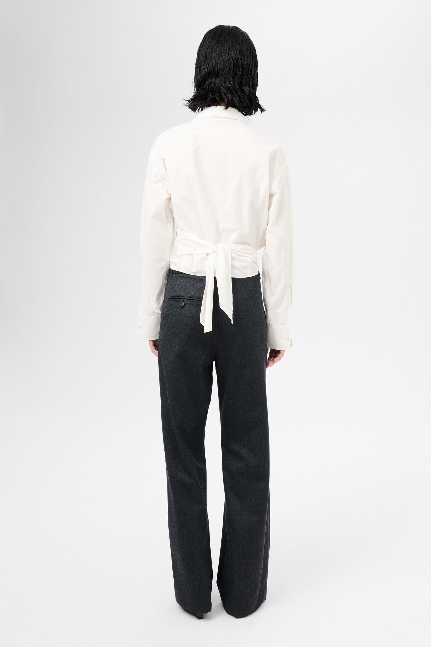 Nannas Shirt White Organic Poplin - 5