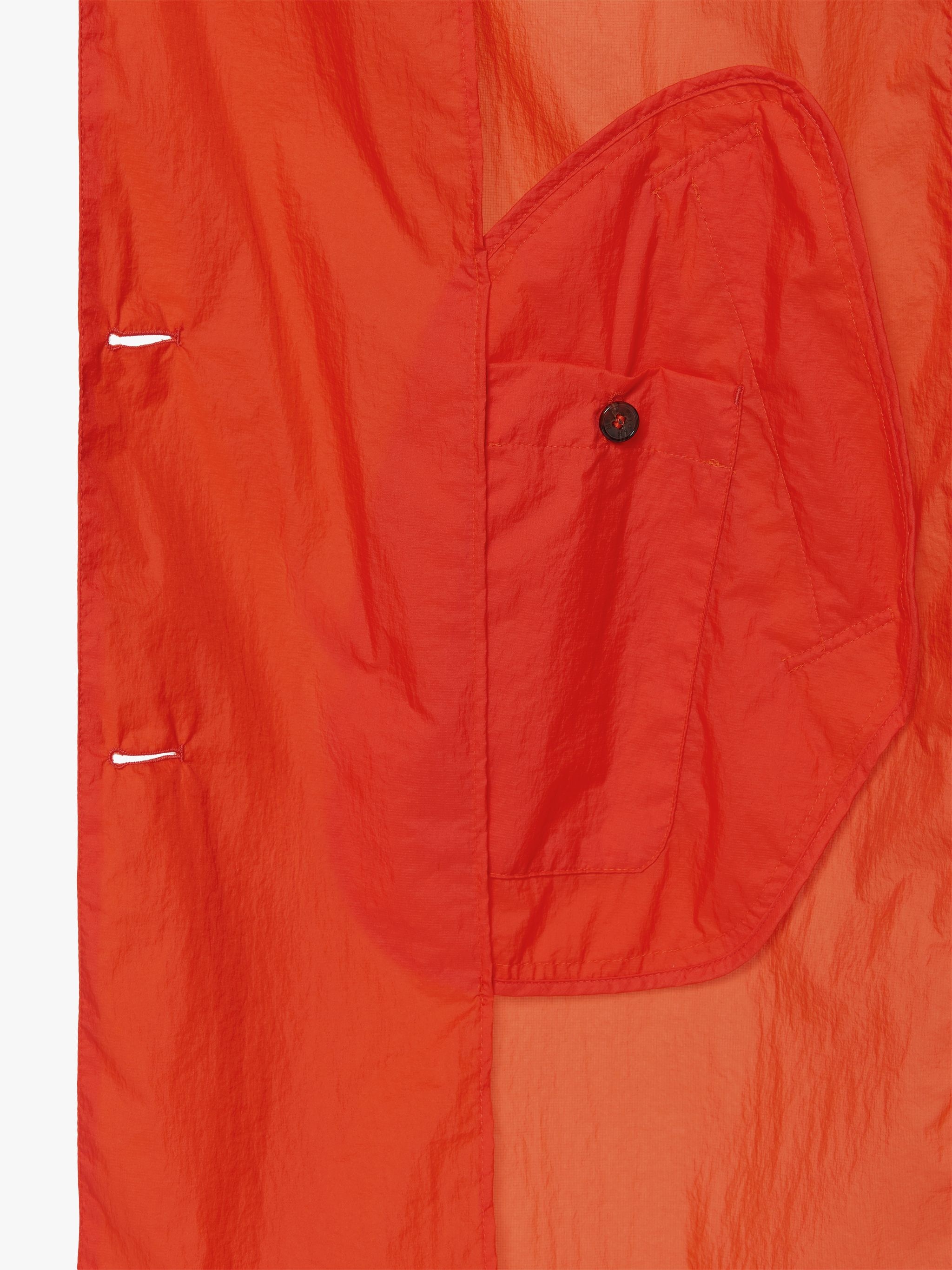 HANA ORANGE NYLON OVERCOAT | LMJ-018 - 6
