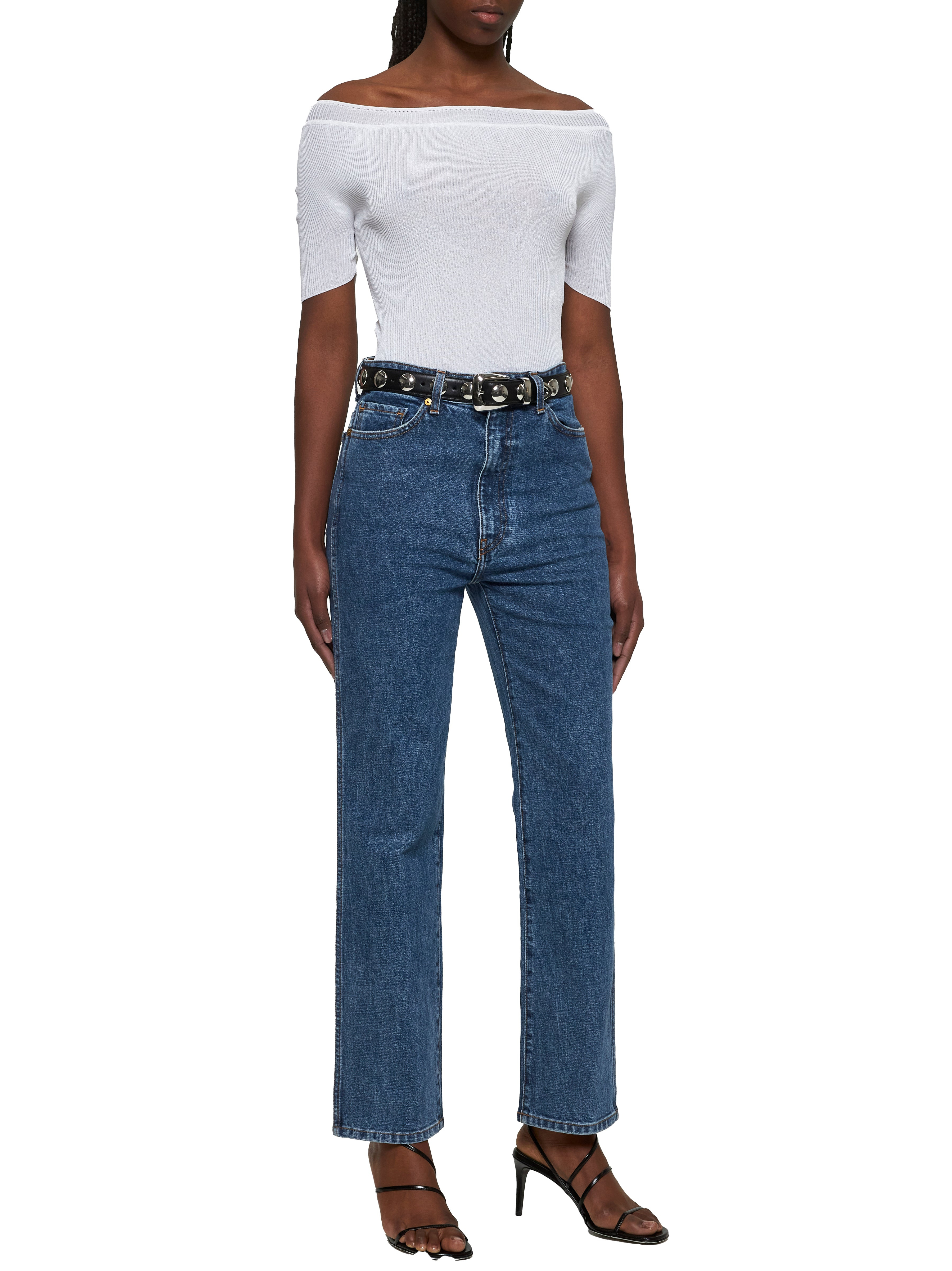 White knit  Nadine top - 2
