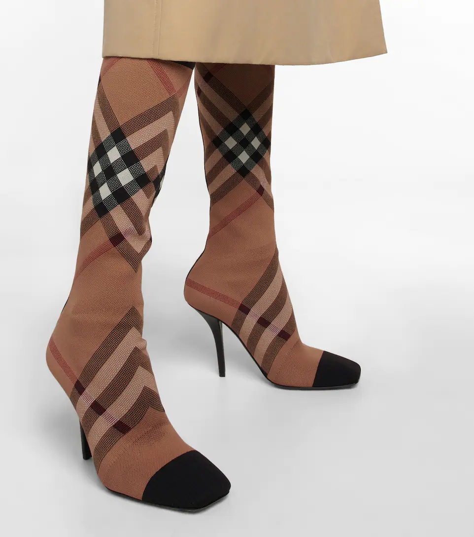 Vintage Check 105 sock boots - 4