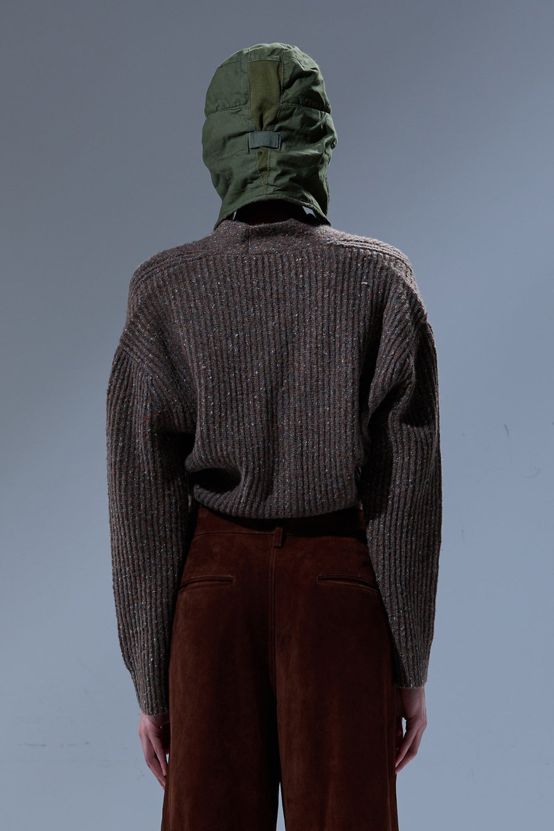 SPLIT HEM RIBBED CARDIGAN 4