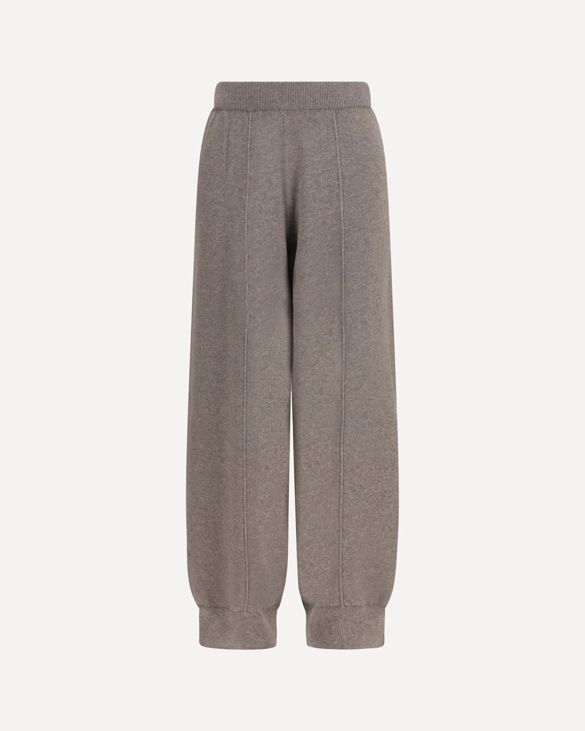 Straight leg wool, silk and cashmere knit Pants - 1