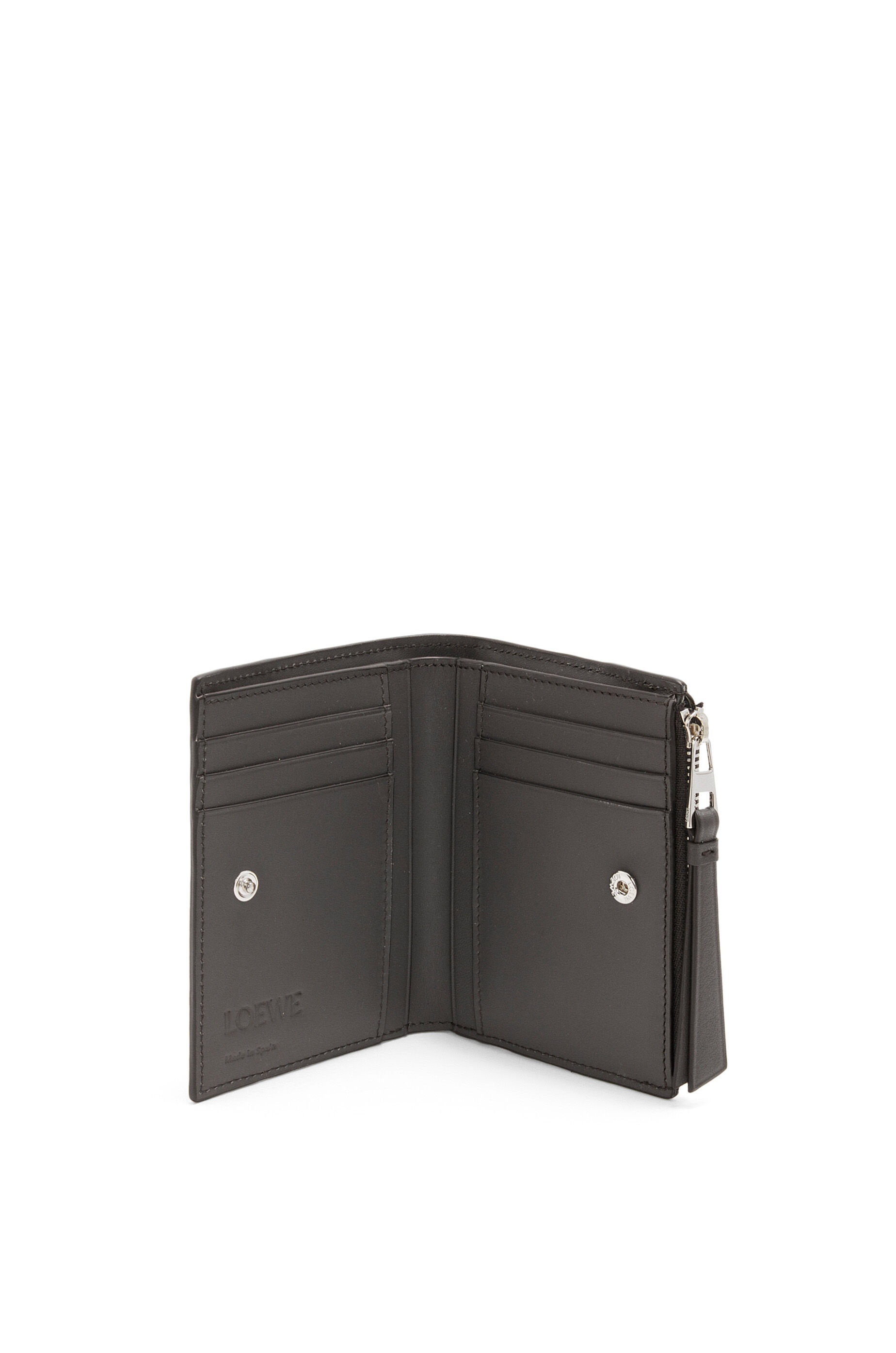 Puzzle slim compact wallet in classic calfskin - 2