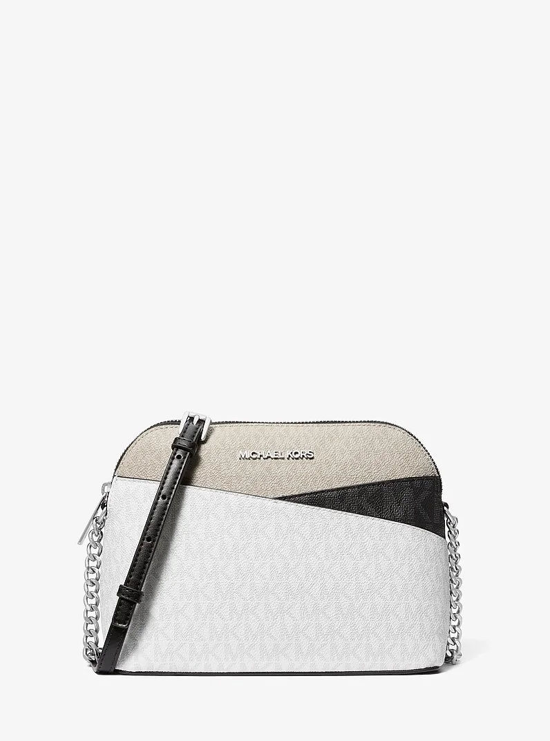 Jet Set Travel Color-Block Signature Logo Crossbody Bag - 1
