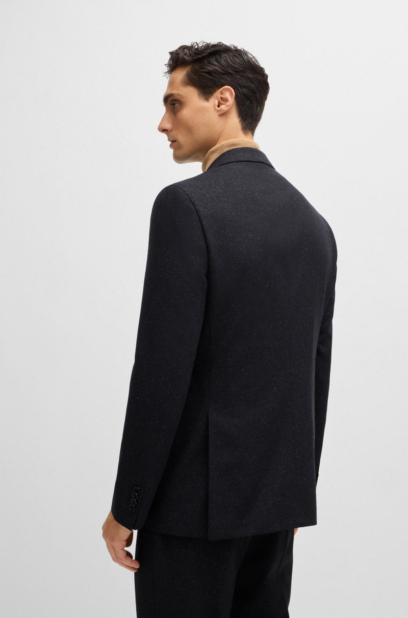 BOSS SLIM-FIT SUIT IN A MICRO-PATTERNED WOOL BLEND outlook