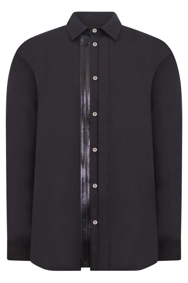 ZIP SHIRT L/SL | BLACK 1