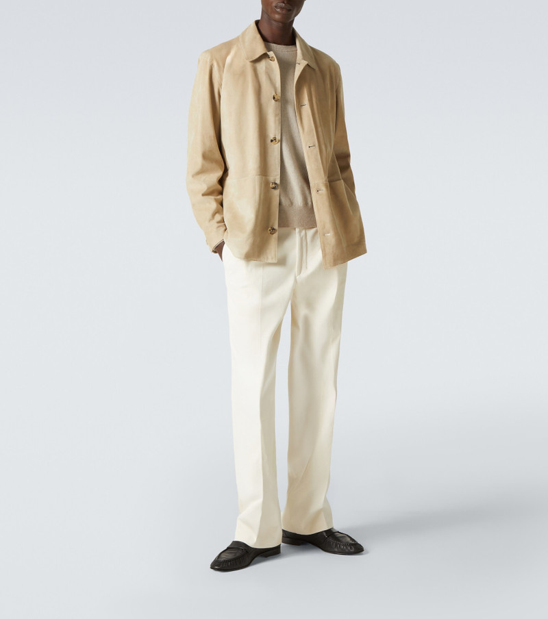 SAMAN AMEL Suede jacket outlook