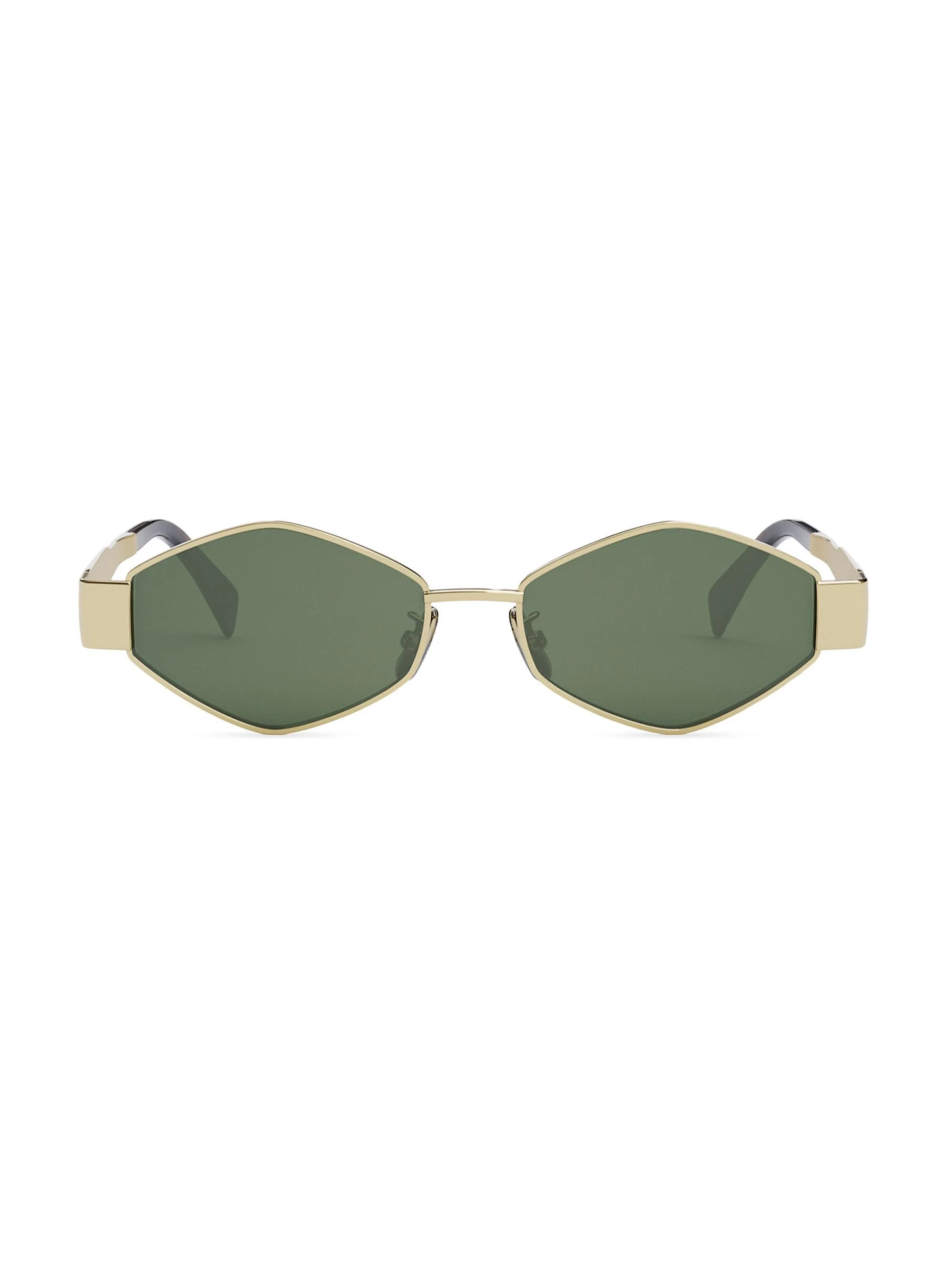Men's Triomphe 54MM Metal Sunglasses - Shiny Gold Green - 1
