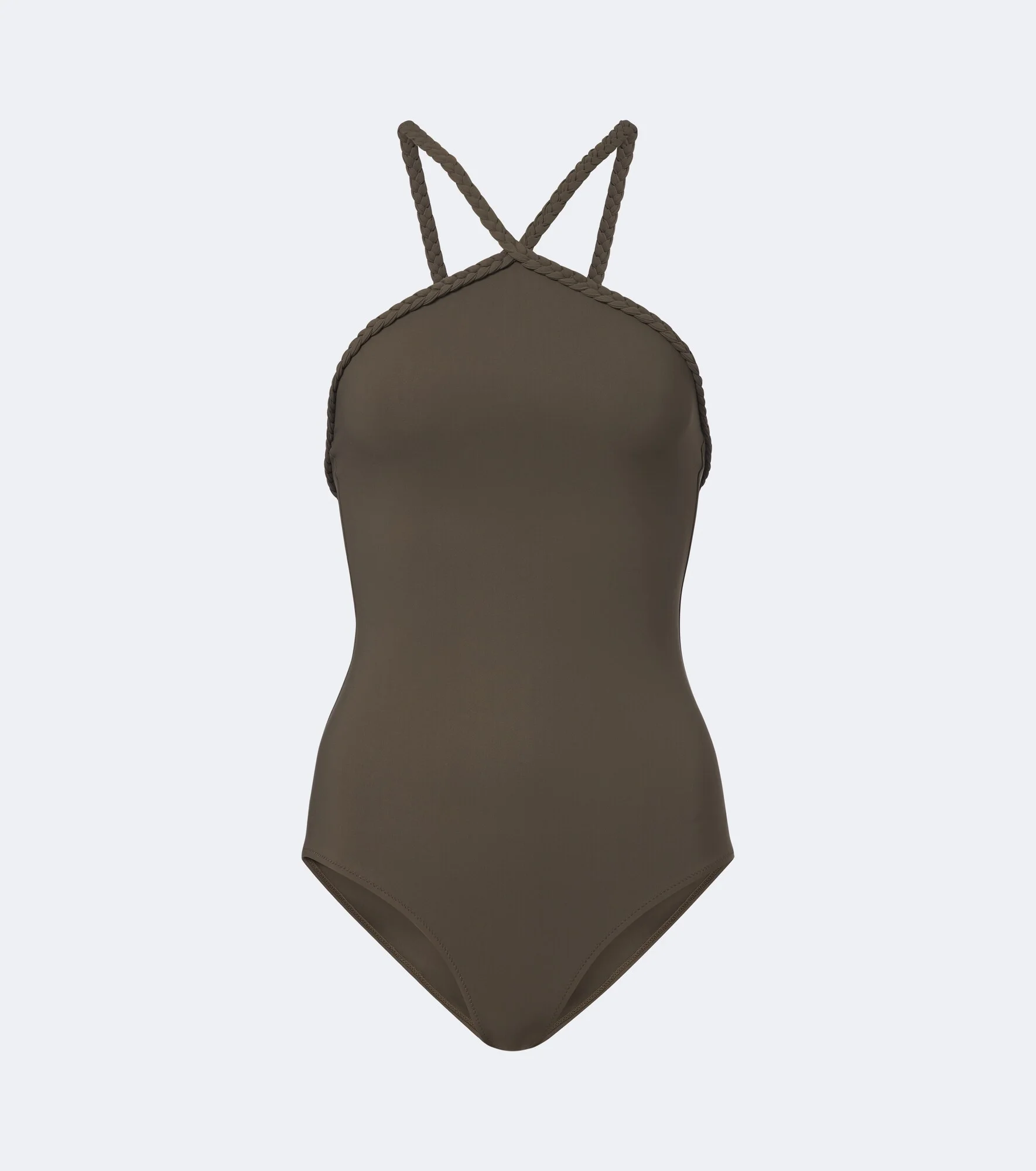 Braided-trim swimsuit - 1