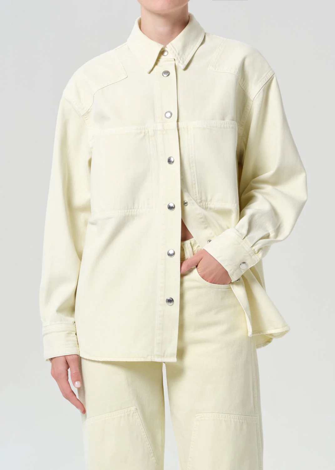 LARIA SHIRT (FLYWEIGHT) IN LEMON ZEST - 1
