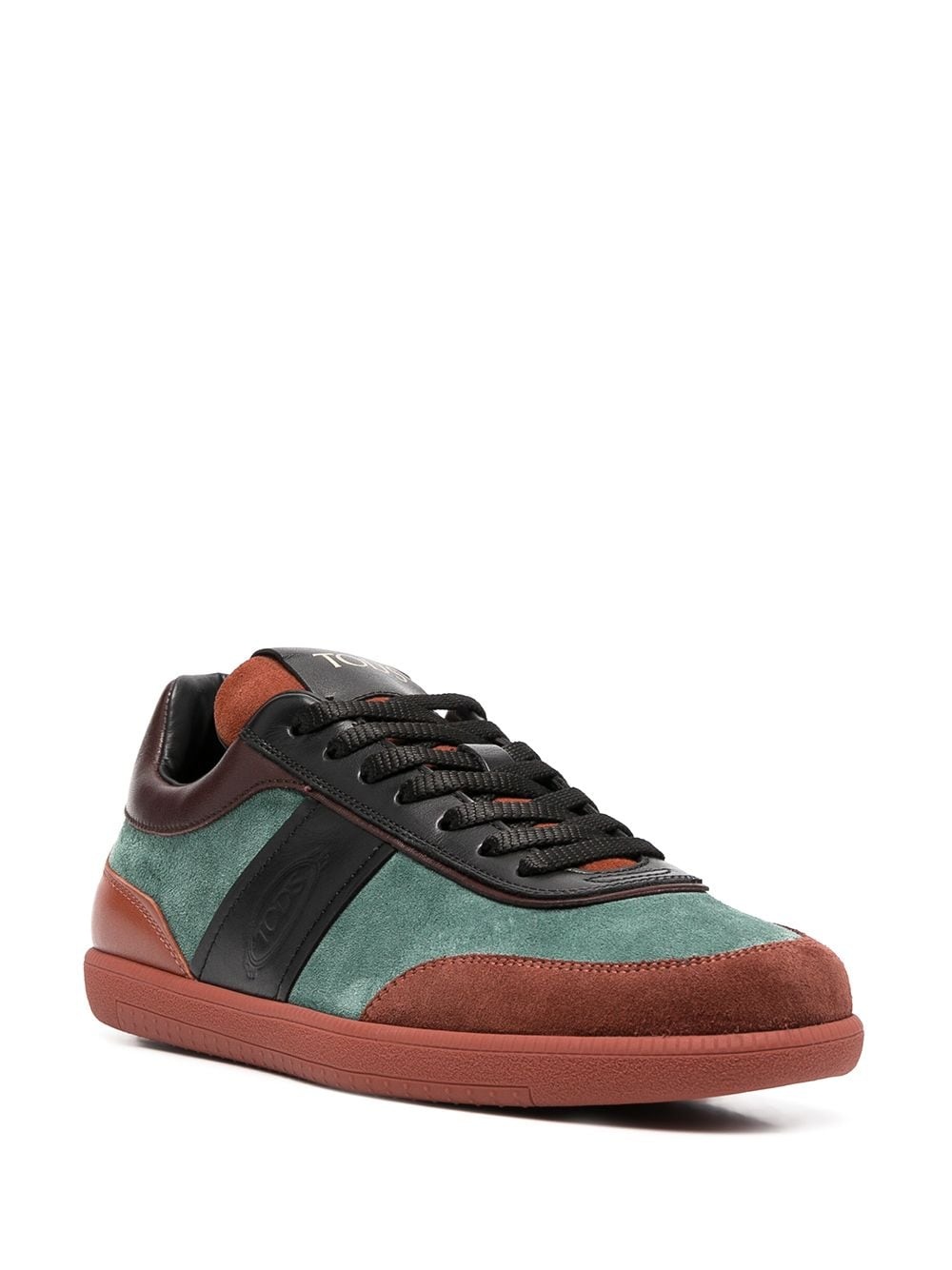 lace-up panelled sneakers - 2