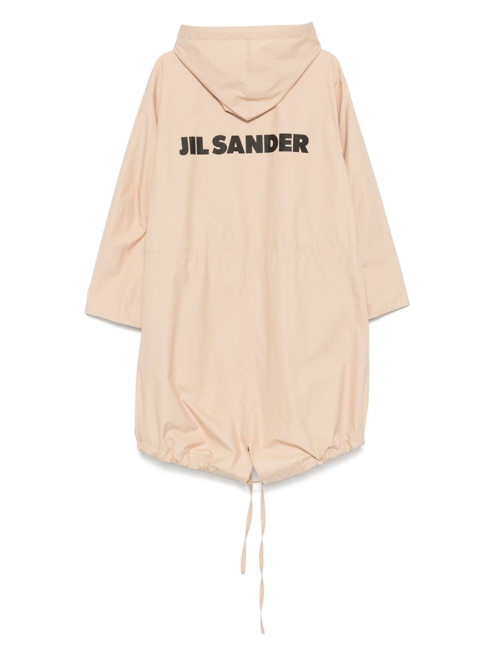logo-print coat - 2
