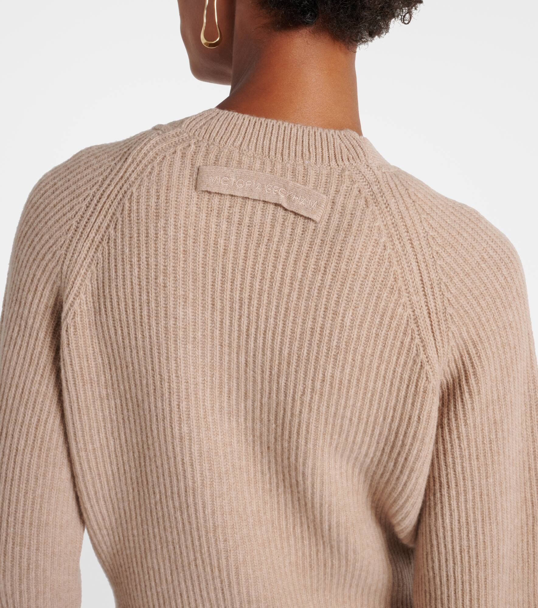 Ribbed-knit wool and cashmere cardigan - 6