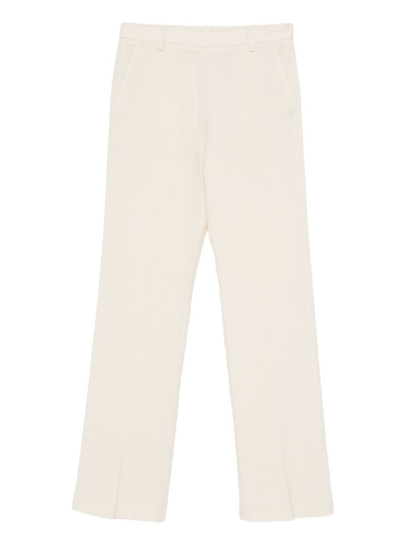 pleated straight-leg trousers 1