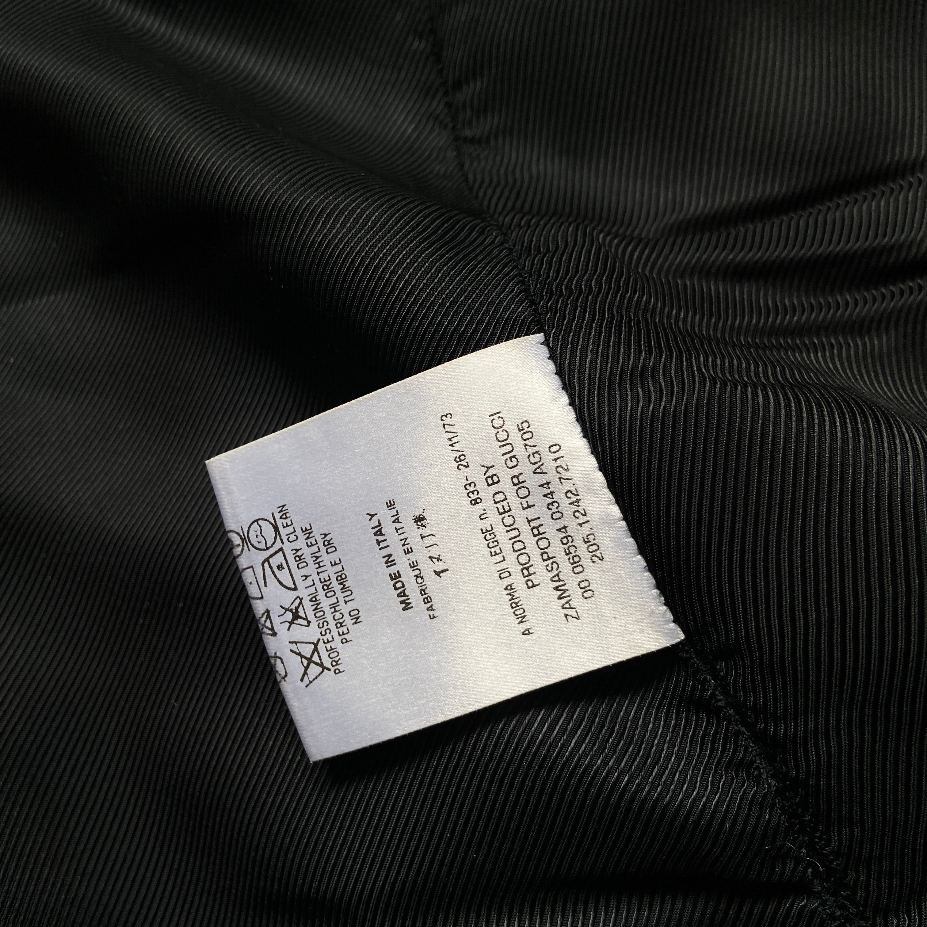 Gucci Fall 2000 Tom Ford black leather wool skirt - 12