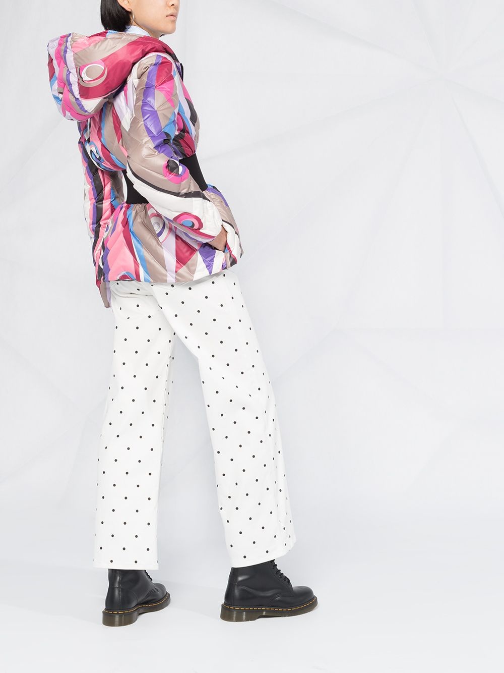 abstract-print padded jacket - 4