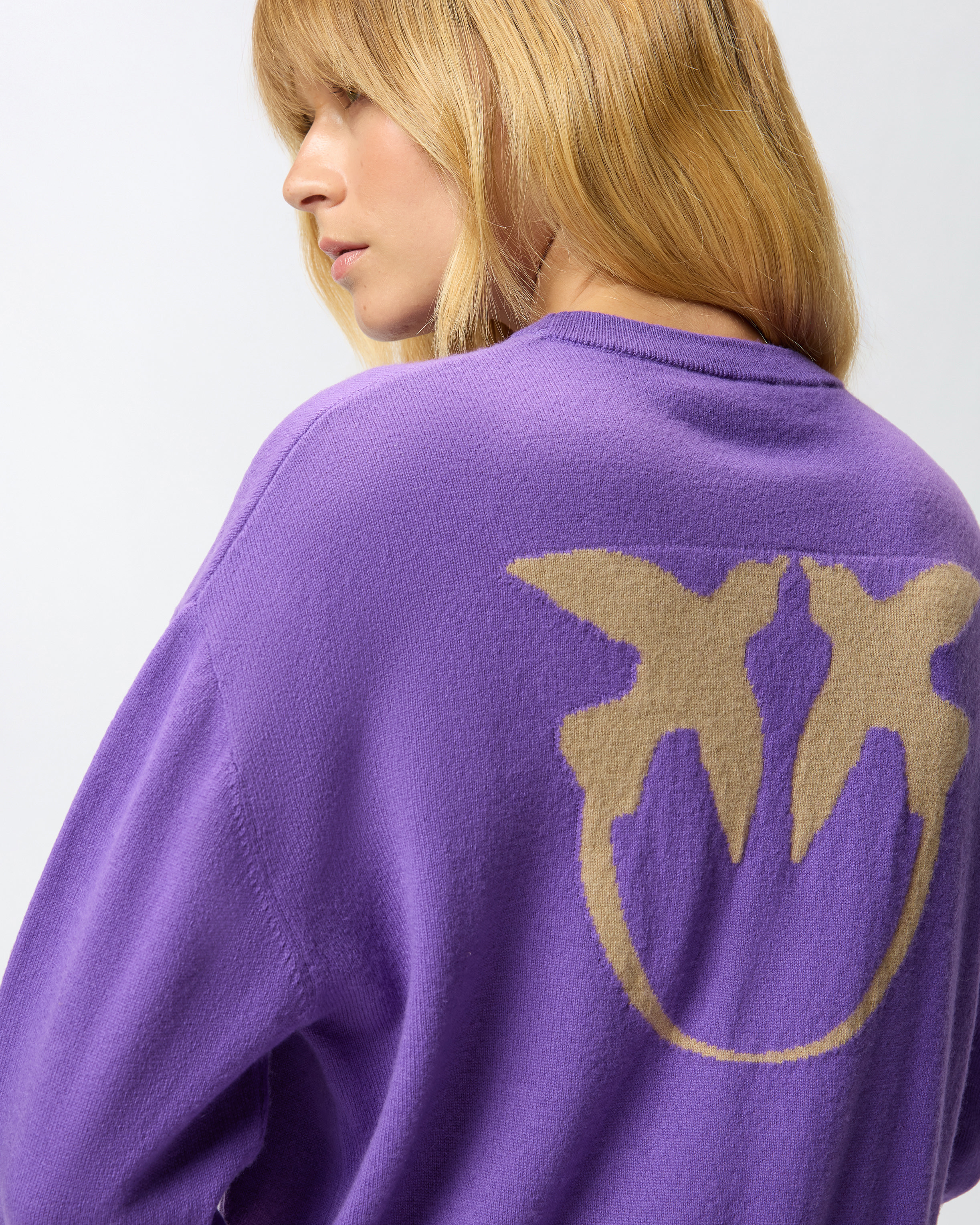 SWEATER WITH LOVE BIRDS MAXI-LOGO - 5