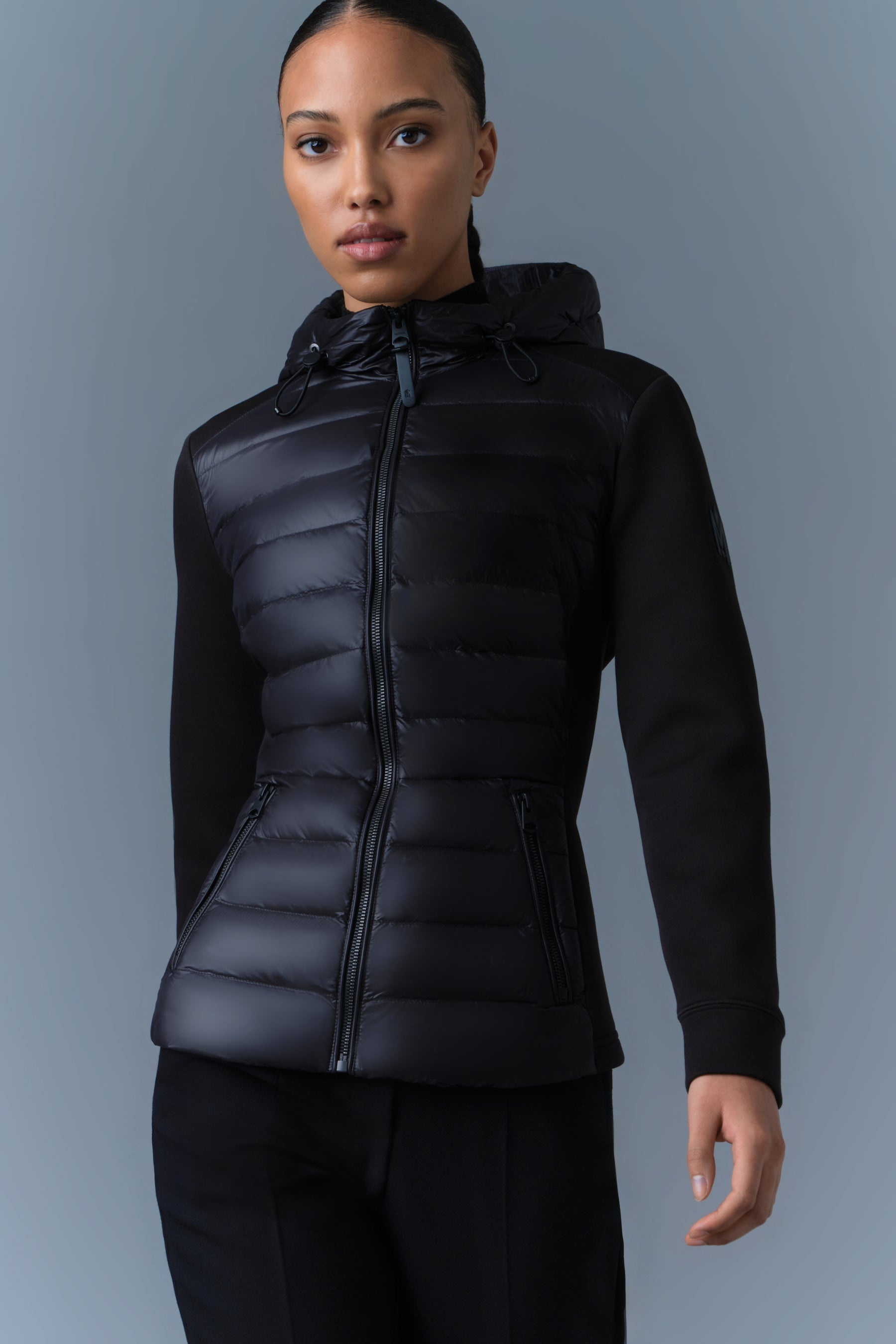 MACKAGE DELLA-R Hybrid Jacket with Hood | REVERSIBLE