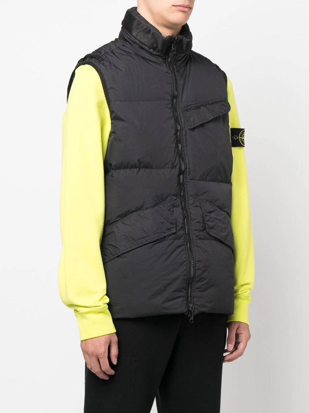 padded funnel-neck jacket - 3