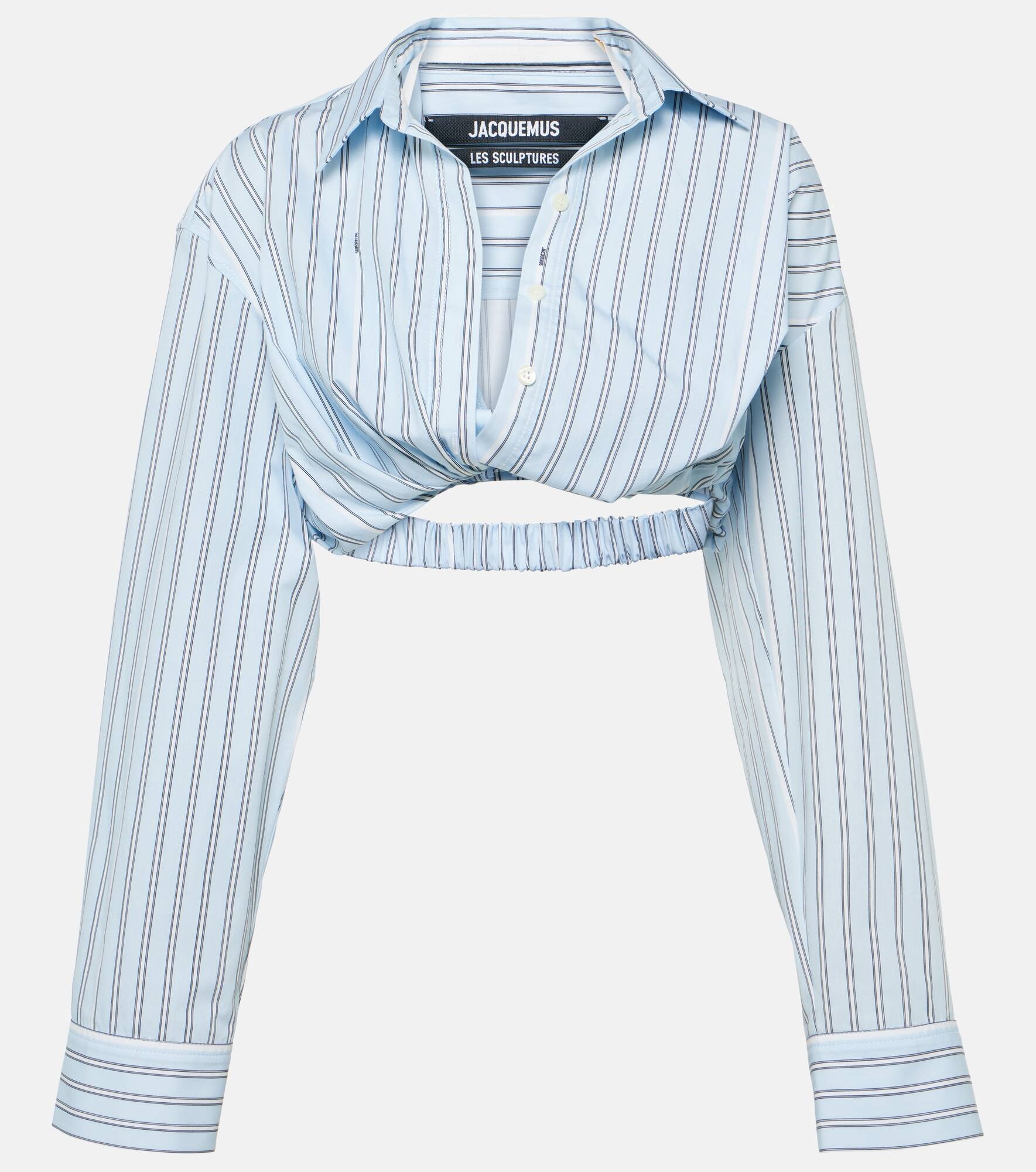 La Chemise Bahia Courte striped cotton top - 1