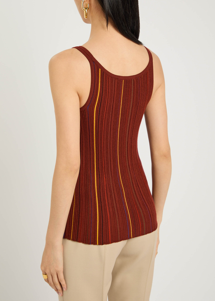 Gabriela Hearst Yara Striped Knit Tank - 3