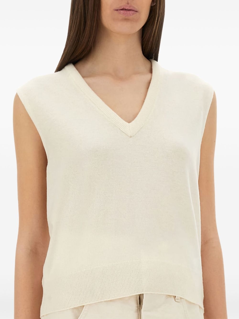 sleeveless knitted top - 4