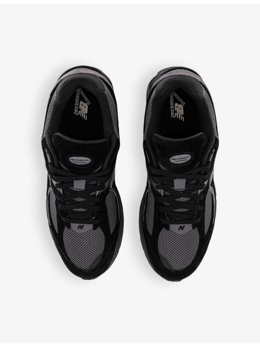 2002 suede and mesh low-top trainers - 2